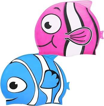 Gorros De Natacion Para Ninos 2 Piezas Silicona Dibujos Animados Patron Gorra De Natacion Antideslizante Impermeable Gorra De Natacion Para Ninos Y Ninas Amazon Es Deportes Y Aire Libre
