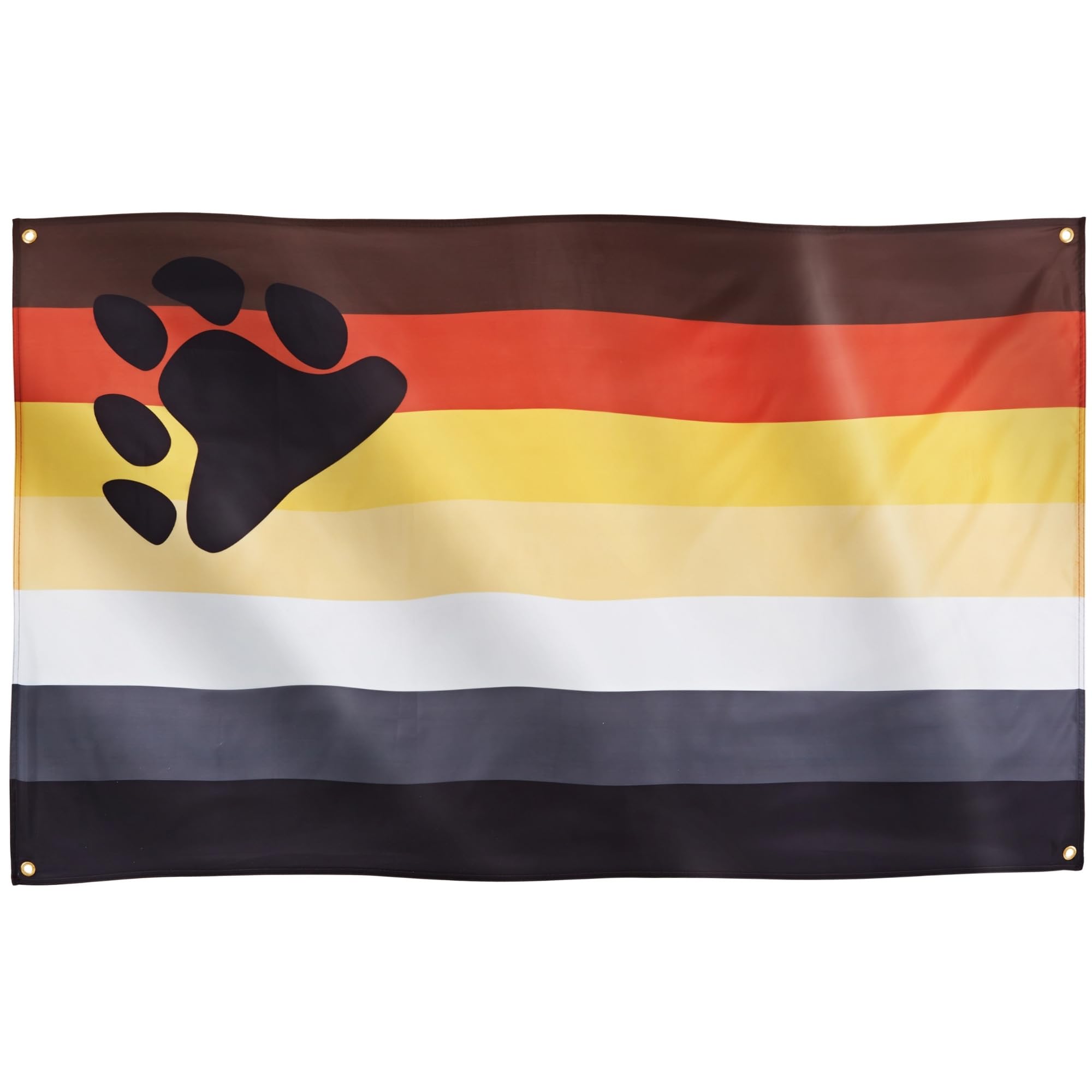 Runesol Bear Pride Flag, 91x152cm, 3ft x 5ft, 4 Grommets, Eyelet In Every Corner, Gay Pride Flag, LGBT+ flag, Pride Flag, Premium Flags, Inside, Outside, Vivid Colours