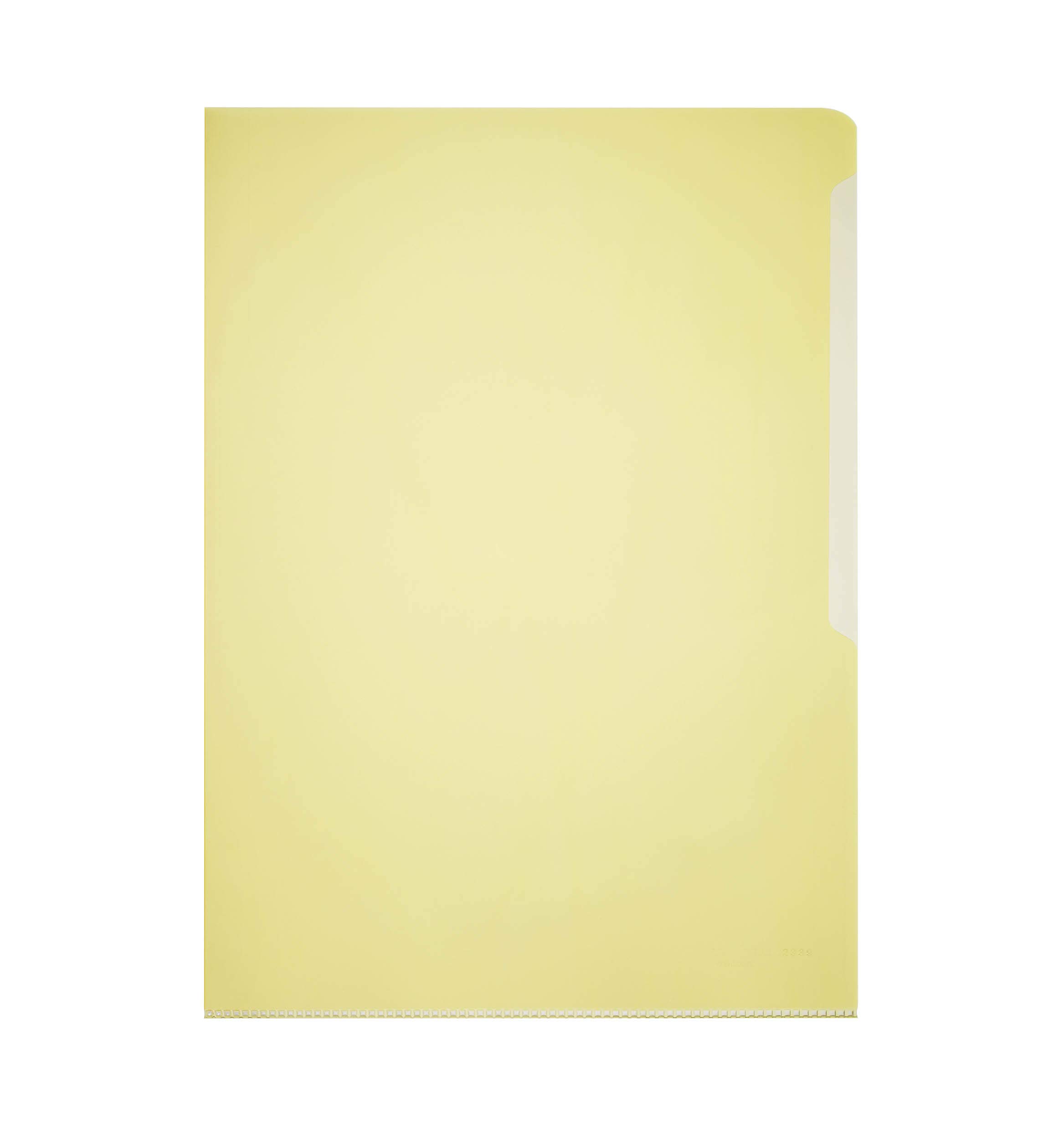 Durable 233904 Transparent Cover, DIN A4 Portrait, Rigid Film 150 µ, Box of 50 Pieces, Yellow