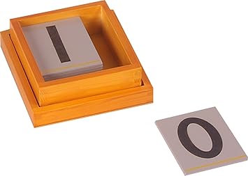 Kidken Montessori Sandpaper Number Educational Teaching Material for Kids