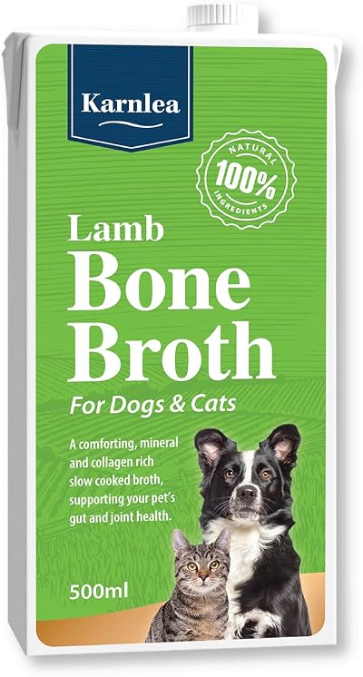 Karnlea Lamb Bone Broth 500ml for Cats & Dogs – 100% Real & Natural