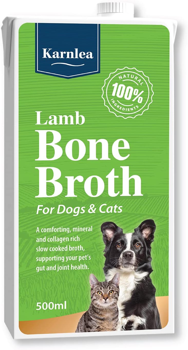 Karnlea Lamb Bone Broth 500ml for Cats & Dogs – 100% Real & Natural