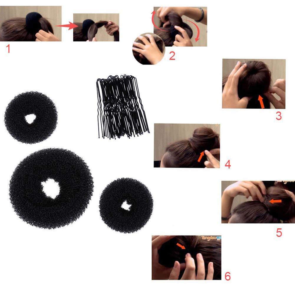 Bodhi2000 Hair Styling Bun Maker Accessories Set Fashion Diy Fast