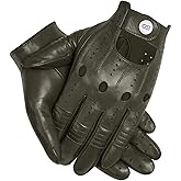 GSG Men Geniune Leather Gloves Sheepskin Black Driving Cycling Touchscreen Motorcycle Unlined Gloves