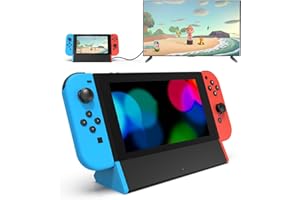 SIWIQU TV Dock Station for Nintendo Switch/Switch OLED, Portable TV Docking Station Replacement with 4K HDMI Adapter/Type C P