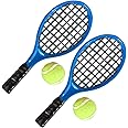 1:12 Miniature Tennis Racket and Ball Set Dollhouse Decoration Accessories 4pcs