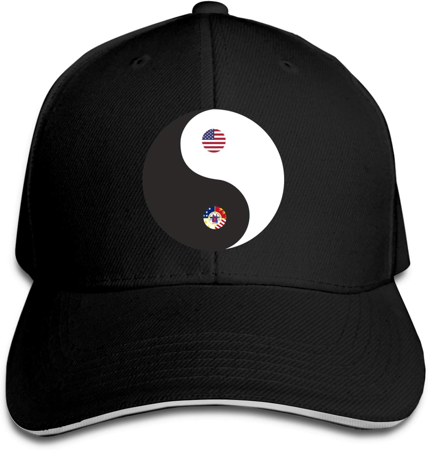 USA Detroit Yin Yang Adjustable Baseball Caps Casquette Hats Sun Hat