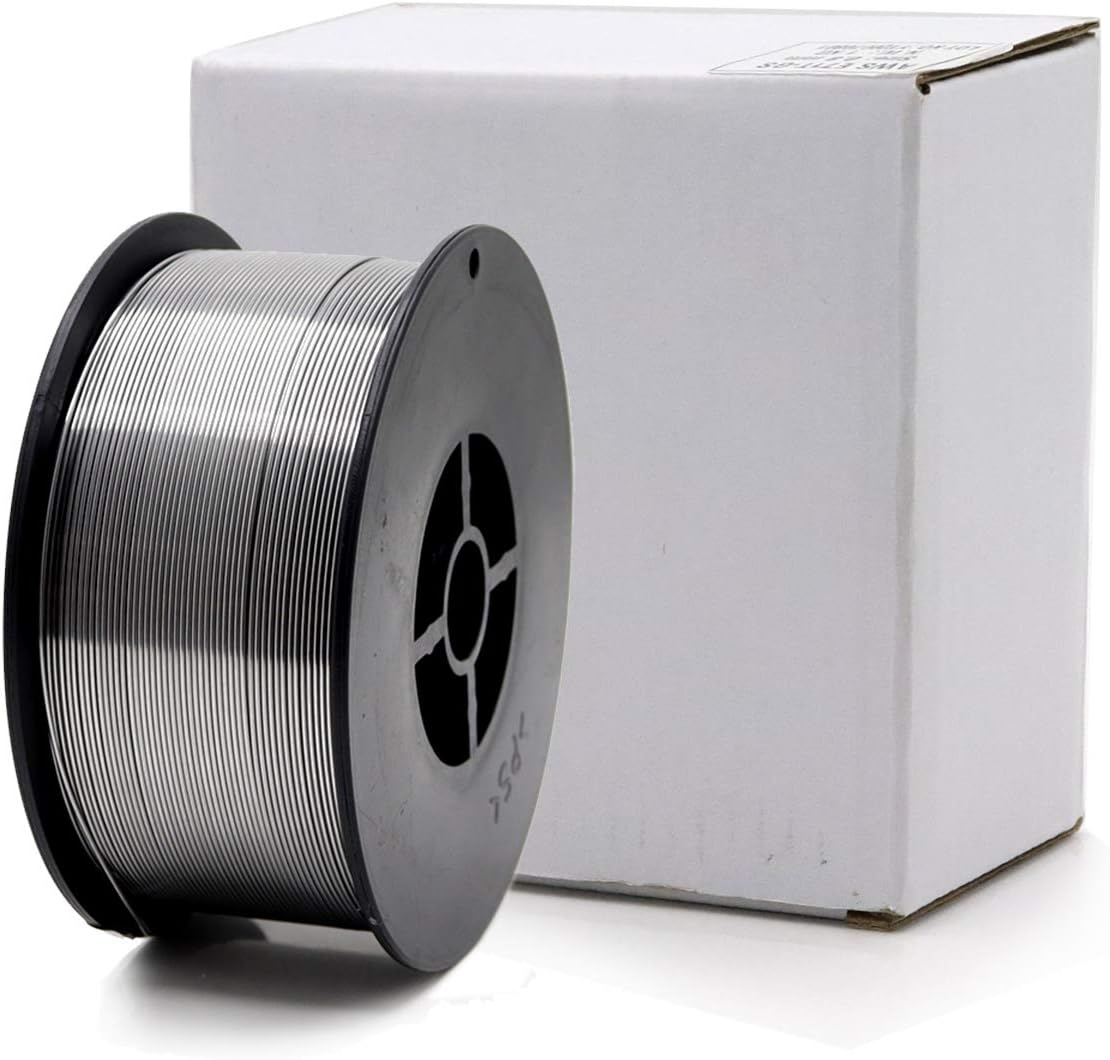 Flux Core Welding Wire E71TGS.030(0.8mm) Diameter 2Lbs Spool Gasless Silver Mig Wire, Pack of 1 - - 