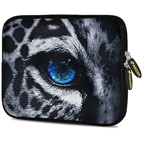 Amzer 7.0-7.75 Inches Designer Neoprene Sleeve Case for iPad/Tablet/e-Reader and Notebooks, Wild Cat Eye (AMZ5248077)