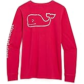 Vineyard Vines Womens Garment-Dyed Vintage Whale Long-Sleeve Pocket Tee