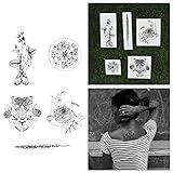 Tattify Nature Temporary Tattoos - Tranquility (Complete Set of 10 Tattoos - 2 of each Style) - Individual Styles Available and Fashionable Temporary Tattoos