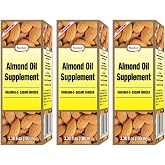 Hamdard Roghan Badam Shirin Almond Oil 100ml / 3.38Fl Oz (Pack of 3) &ndash; Pure, sweet almond oil for health, hair, and skin care