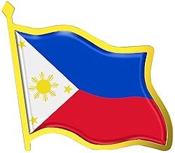 Philippines Flag Lapel Pin - Enamel Metal National