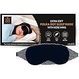 Cotton Sleep Mask for Sleeping - Premium, Soft, Comfortable Night Eye Mask | Blindfold for Travelling | 100% Blackout Mask w 
