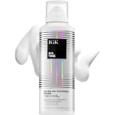 IGK Big Time Volume &amp; Thickening Mousse for Fine, Flat &amp; Curly Hair, 6.2 Oz | Volumizing Styling Foam, Flexible Hold, Frizz Control + Heat Protection, Lightweight Body, Vegan + Cruelty-Free