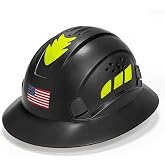 Full Brim Hard Hat Type 2 Class C Hardhat Safety Helmet with Reflective Stickers for Construction Head Protection