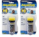 AquaChek White Swimming Pool and Spa 10 Count Sodium Chloride Test Kit (2 Pack)