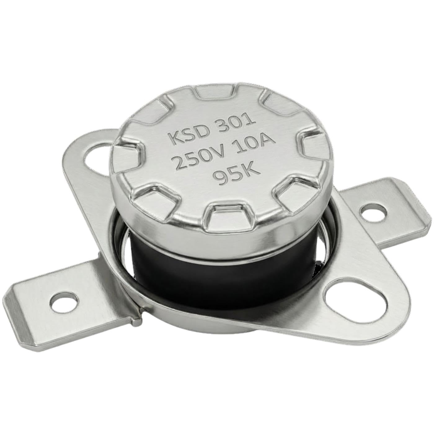 Lumonic Thermal Switch 95°C Contact NO 250V 10A Temperature Switch Thermostat KSD301 Bimetal Thermal Protection
