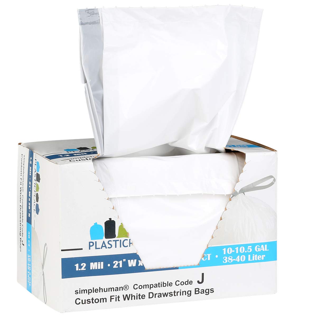 Bolsas de basura 40 litros | Bolsas de plástico, de papel, de tela