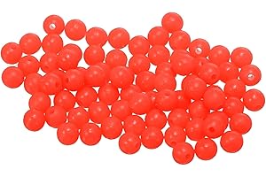 YELARXI Fishing Beads Glow Soft Plastic Fishing Bait Eggs Lure Rigs Accessories, for Saltwater Freshwater