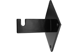 SSWBasics Wall Brackets for Gridwall or Grid Panels - Black (15 Pack) - Grid Wall Accessory - Black Gridwall Accessories for Wire Grid Panels, Wall Brackets for Sturdy Organization, Functional and