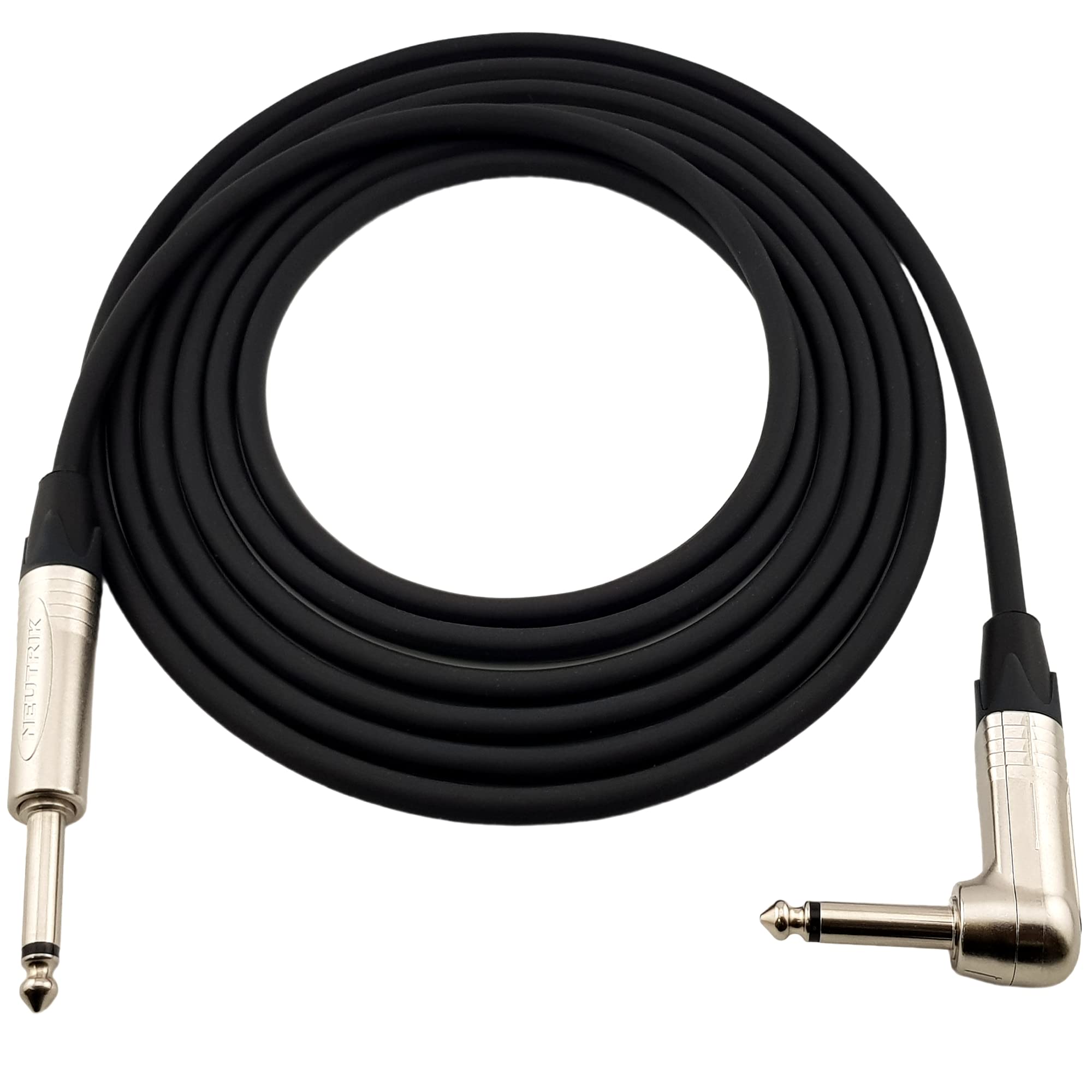 Reds Music Guitar Instrument Cable, GCN1260, Jack 6.3 Mono/Jack 6.3 Mono Angle, Neutrik (6m)