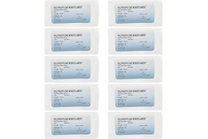 FABATER Suture Practice Kit, 12 Pack Suture Thread with Needle, Polypropylene Practice Suturing Thread, Suture Training for Nursing Surgical Student, Camping Survival Demo Education (4/0)