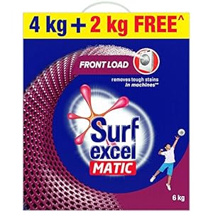 Surf Excel Matic Front Load Detergent Washing Powder 6 kg