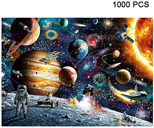 Alician Funtoy for 1000 Pieces Jigsaw Puzzles Educational Toys Scenery Space Stars Educational Puzzle Toy for Kids/Adults Christmas Space Traveler