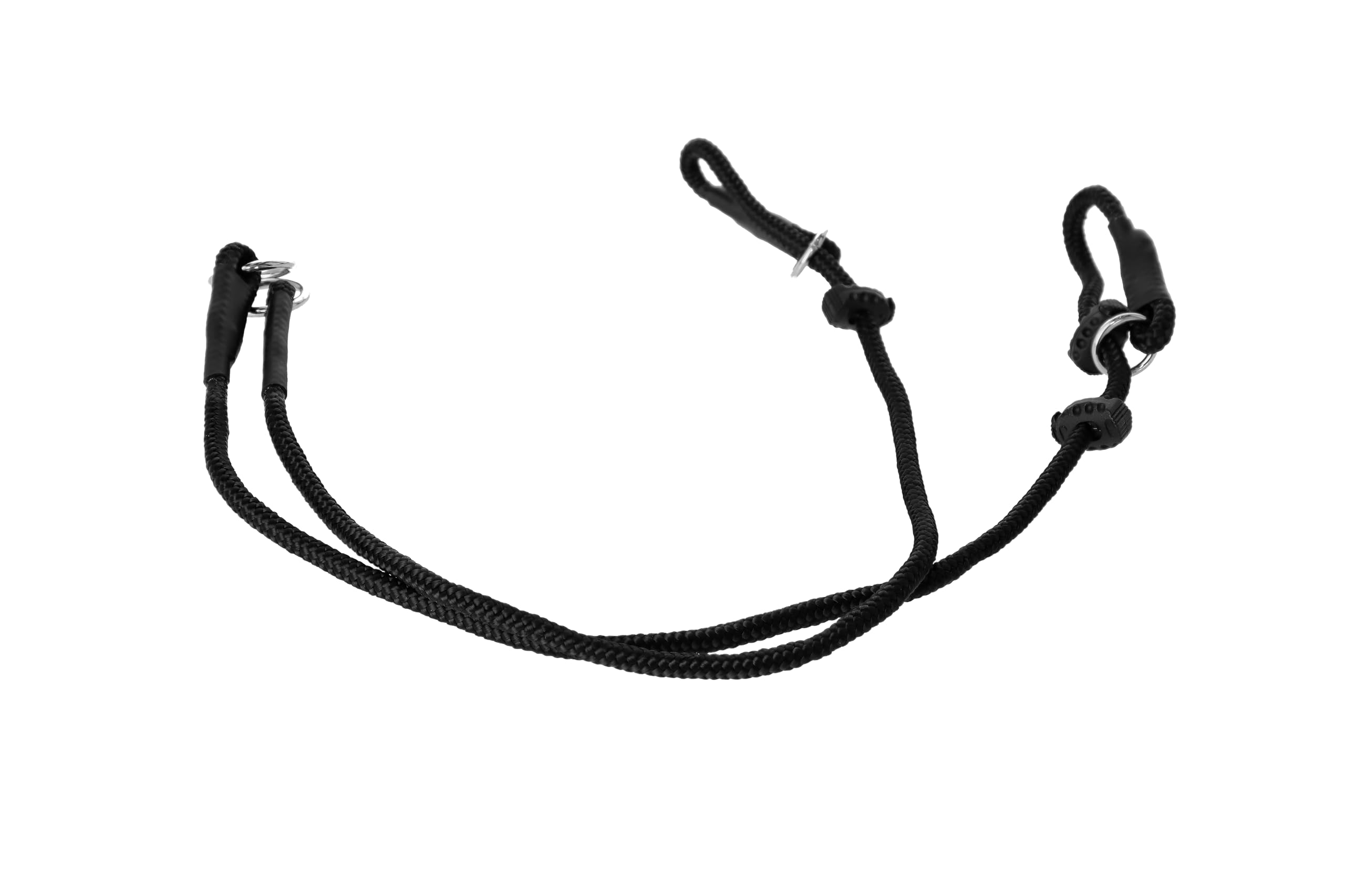 DINGO GEAR Set: 2 x Training Collars - 1x One Limiter & 1x Two Limiters, Waterproof, for Dog Training, IGP, Working Dogs, Obedience, 2 x Size S - Black (S10056)