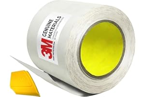 VViViD 3M Clear Vinyl Paint Protection Film 6 Inch by 120 Inch Roll w/Yellow Detailer Squeegee
