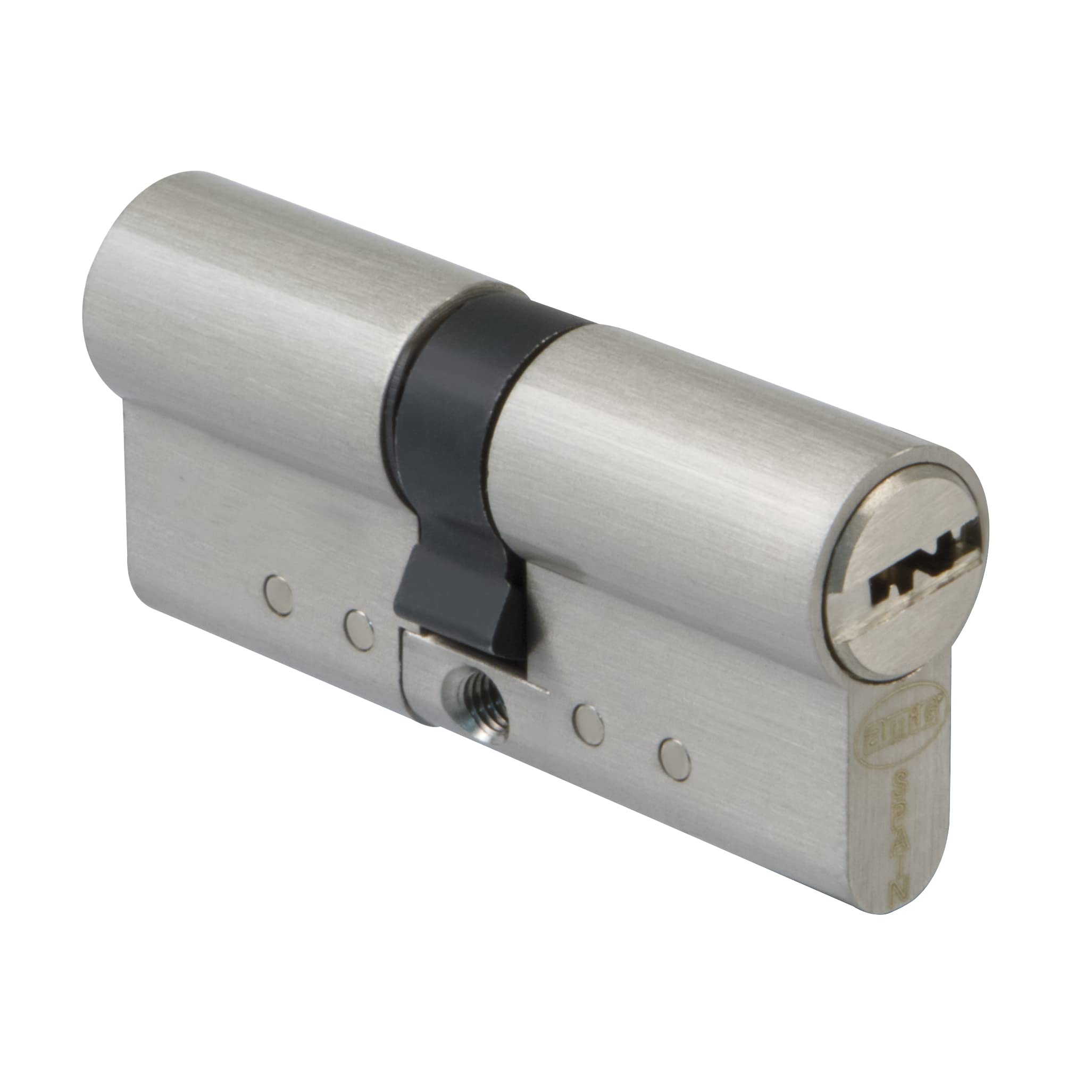 Amig - High Security Cylinder Model 20.010 | Matt Chrome Brass | Double Clutch and Anti-Drill Protection | Property Card and 5 Security Keys | 70 (35-35) mm | Metal Woodworking