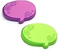 Redi-Tag Thought Bubble Notes 2 Pads, 3 x 3 Inches, Neon Green/Purple (22102)