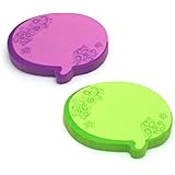 Redi-Tag Thought Bubble Notes 2 Pads, 3 x 3 Inches, Neon Green/Purple (22102)