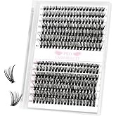 Individual Lashes 280 Pcs 30D+40D Mixed Lash Clusters 14 Rows that Look Like Eyelash Extensions DIY Lash Extension Self Appli