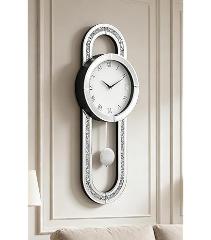 Amazon.com: SEIKO Zing Modern Art Wall Clock with Pendulum : Home