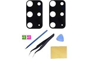Ubrokeifixit Galaxy S20+ Back Rear Camera Glass Lens Cover Replacement with Pre-Cut Tape for Samsung Galaxy S20+ G985 6.7",S20+ 5G G986(NOT for S20 6.2",NOT for S20 Ultra 6.9") (S20+ 6.7"/2pcs)