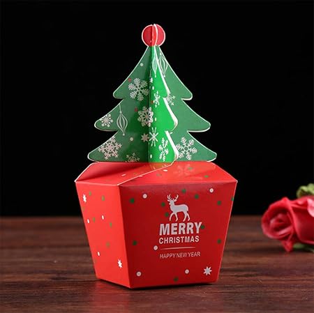 ZouTong Caja, árbol de Navidad envases de cartón, Caja de Regalo de Apple: Amazon.es: Hogar