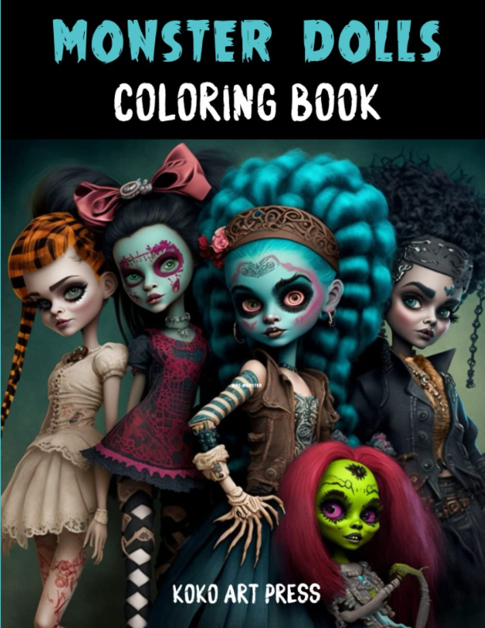 Mua Monster Dolls Coloring Book: Creepy Dolls Coloring Pages For Adults ...