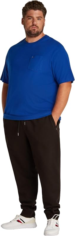 T-Shirt Manches Courtes Homme Essential Solid avec Poche sur la Poitrine, Bleu (Wedge Blue), XXL — photo 4 sur 6