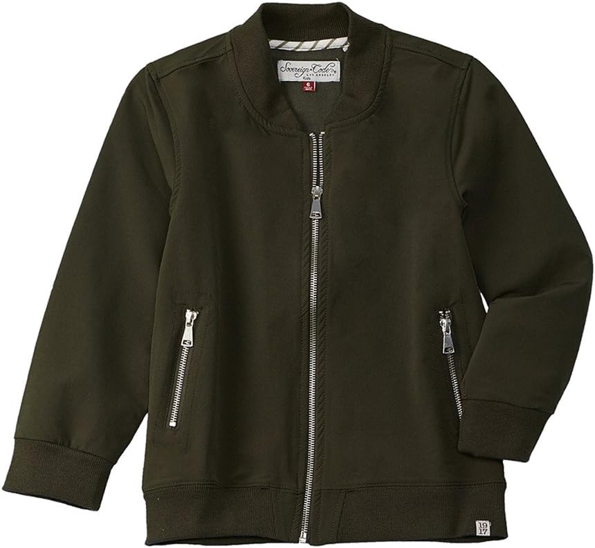 Sovereign Code Boys Boys' Breez Bomber Jacket, Green