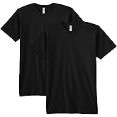 American Apparel Unisex-Adult Fine Jersey T-Shirt, Style G2001, Multipack