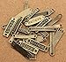 20 Pc Inspirational Message Connector Charms, Antique Look (Bronze Tone)