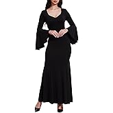 LUYANA Halloween Dress Fancy Costume Women Cosplay Witch Vampire Dress Floor Length