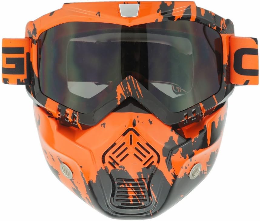 Heinmo Protección de cara completa para airsoft con anteojos de