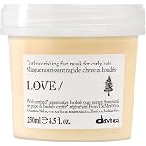 Davines LOVE/Curl Hair Mask, Extra Nourishing &amp; Conditioning Treatment for Wavy to Curly Hair - Deeply Hydrates &amp; Restores Elasticity - Intense Softness for Workable, Tamed Curls