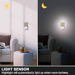 Chrobak LED Night Light,Floral Pattern Macro Fabric