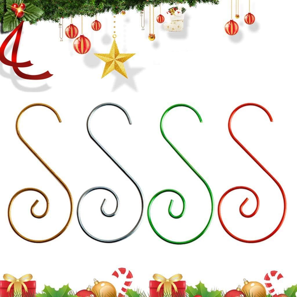 Ornament Hooks - ZERIRA Christmas Ornament Hooks 160 Pcs Multiple Colour Christmas Tree Ornament Hangers Hooks Great for Christmas Tree Decorations