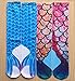 Oryer 2 Pairs Womens Mermaid Socks 3D Printing Long Knee High Socks Stockings