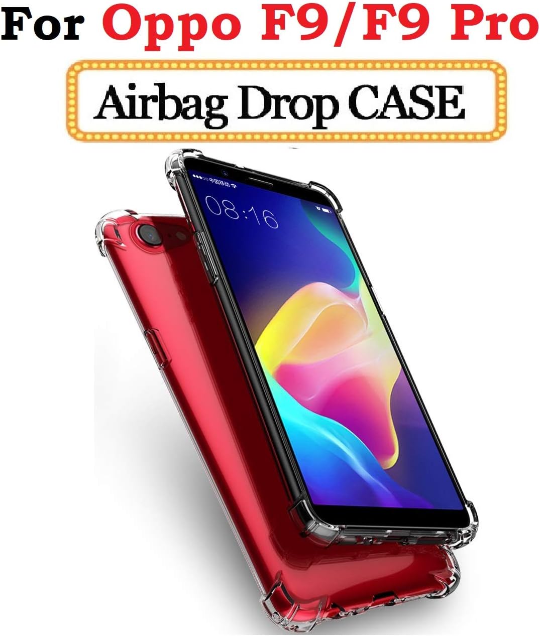 Lokezeep Anti Drop Back Case Cover for Oppo F9 Pro/Oppo F9 (2018) with Screen and Camera Protection with Bumper Corner (Transparent)